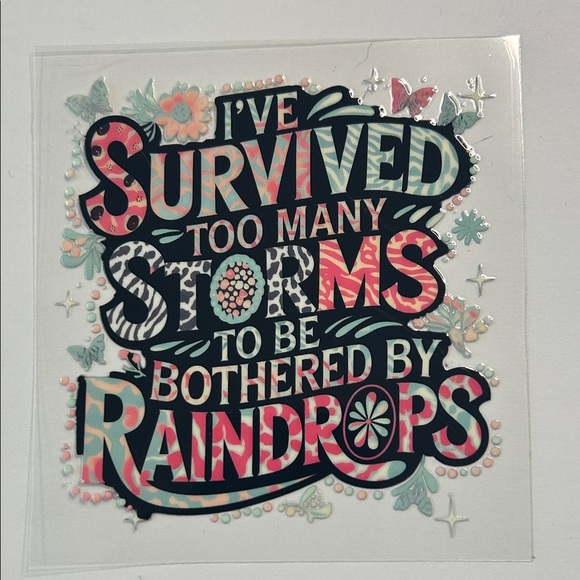 Survived Storms Cup Decal - Picture 1 of 1